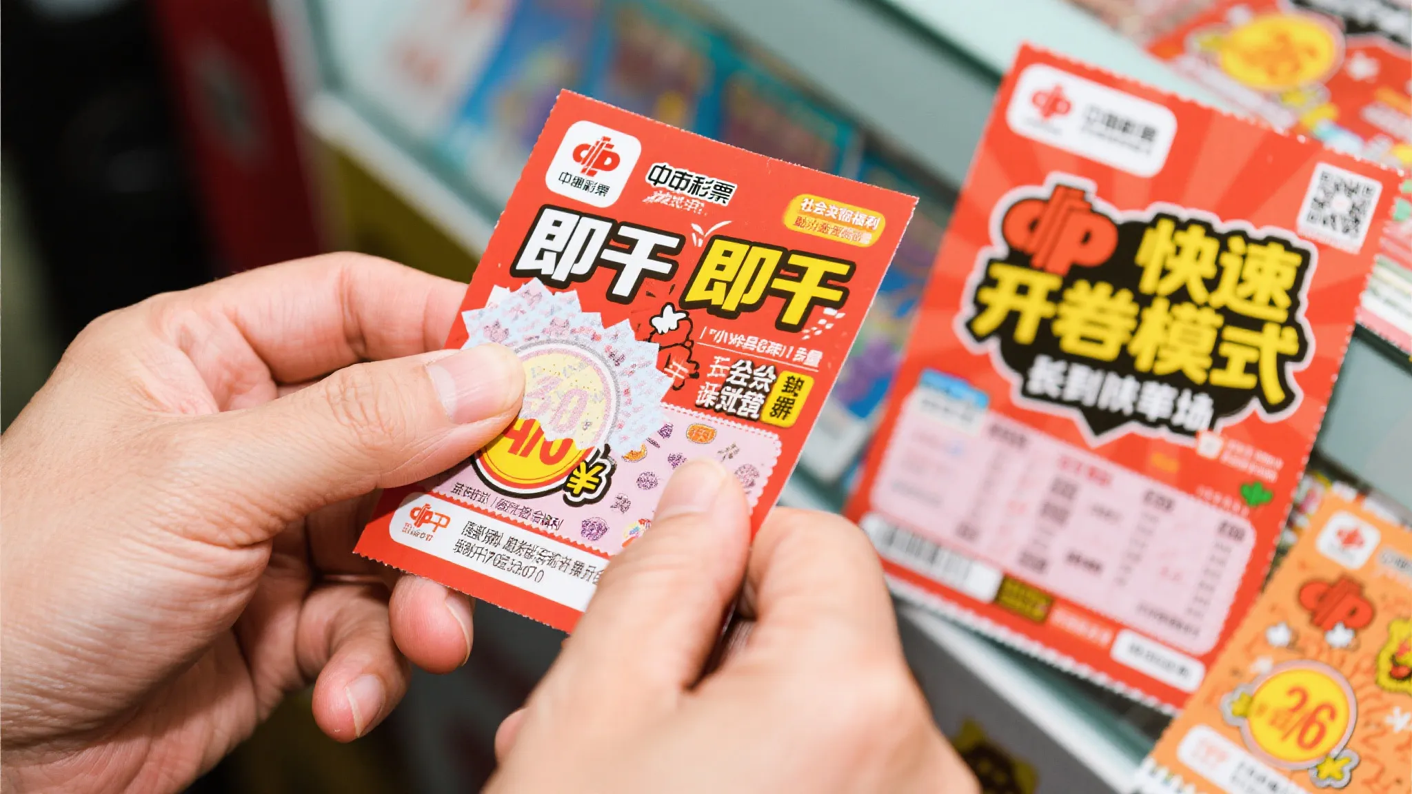 所谓即开型彩票，是一种快速开奖模式，购买