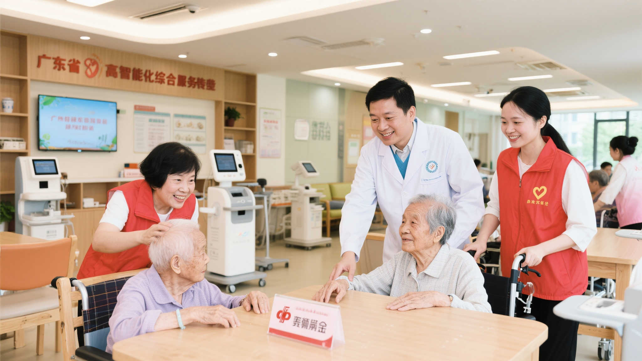 养老服务设施建设
广东人口结构逐步向老